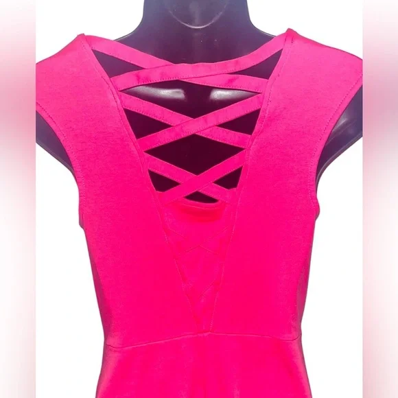 New York & Company Hot Pink Dress - Picture 5 of 9
